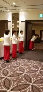 入り口では簡単なご挨拶